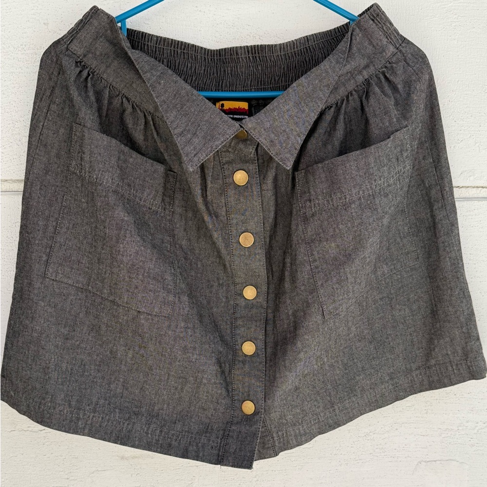 Brooklyn Industries Retro Denim Mini Skirt Size M